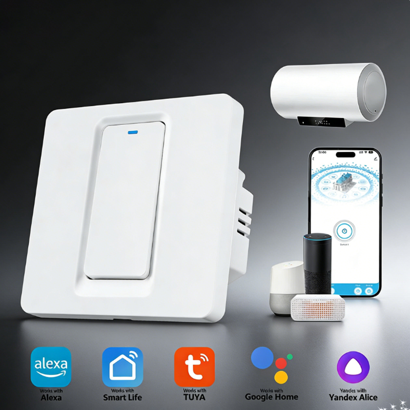 Smart Light Switch Wifi - مفتاح سخان المياه الذكي/واي فاي وتحكم
