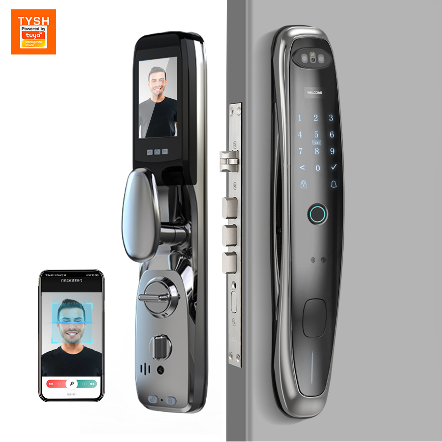 Smart Door Lock Wifi - Tuya WiFi كاميرا قفل ذكي ثلاثية