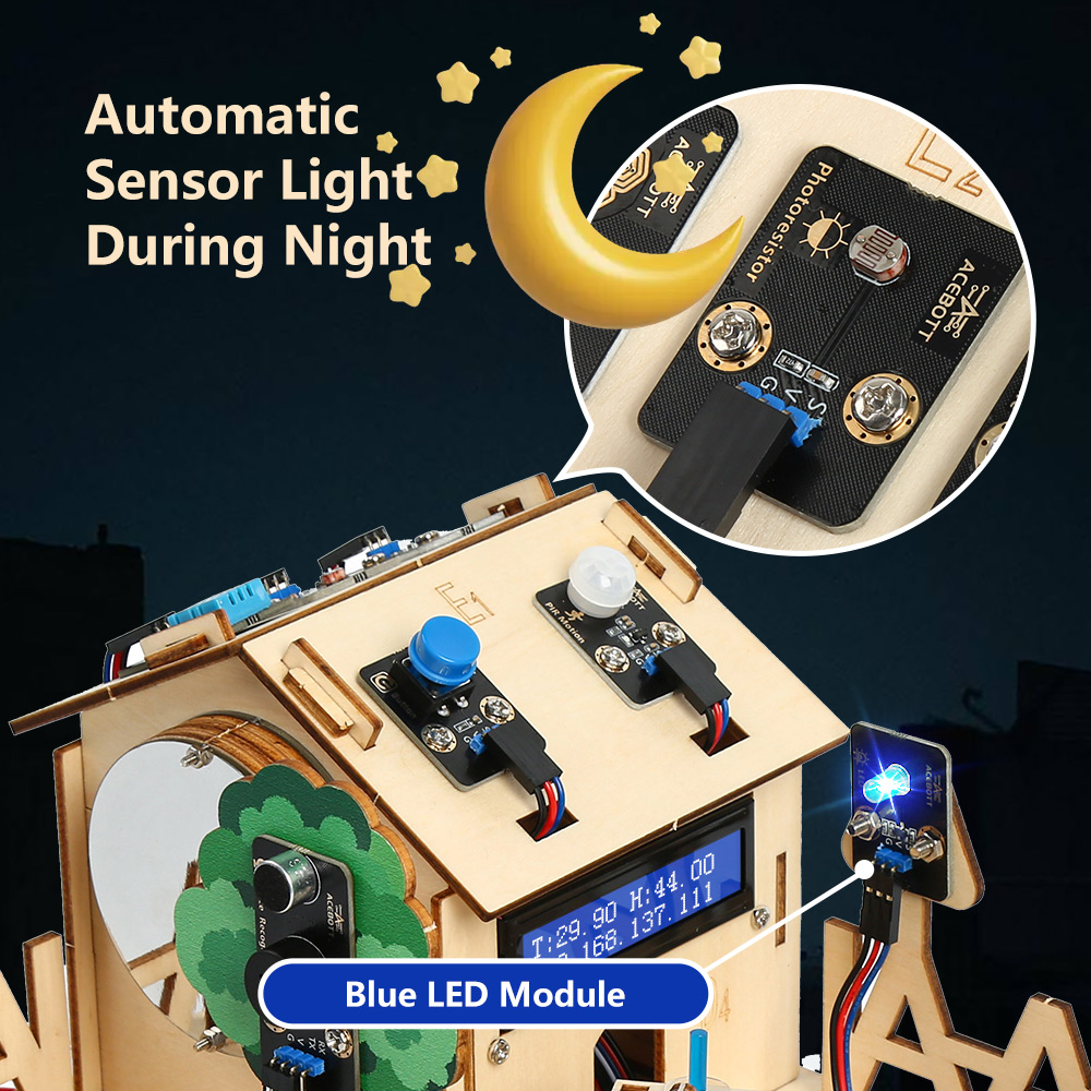 مجموعة أدوات ACEBOTT الذكية لل - مراجعة Esp32 Smart Home Kit وسعره