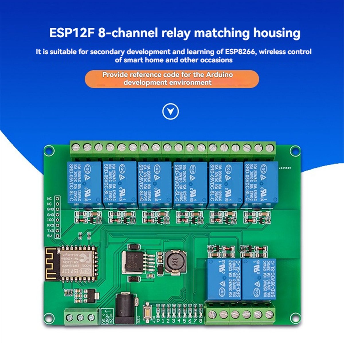 وحدة ريلاي A99X بـ 8 قنوات، وح - مراجعة Esp8266 Relay Module وسعره