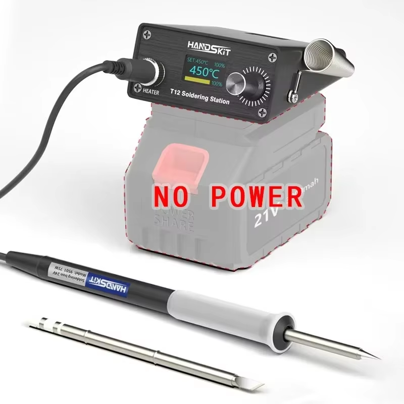 محطة لحام رقمية T12 مع تحكم في - مراجعة Electronics Project Kit وسعره