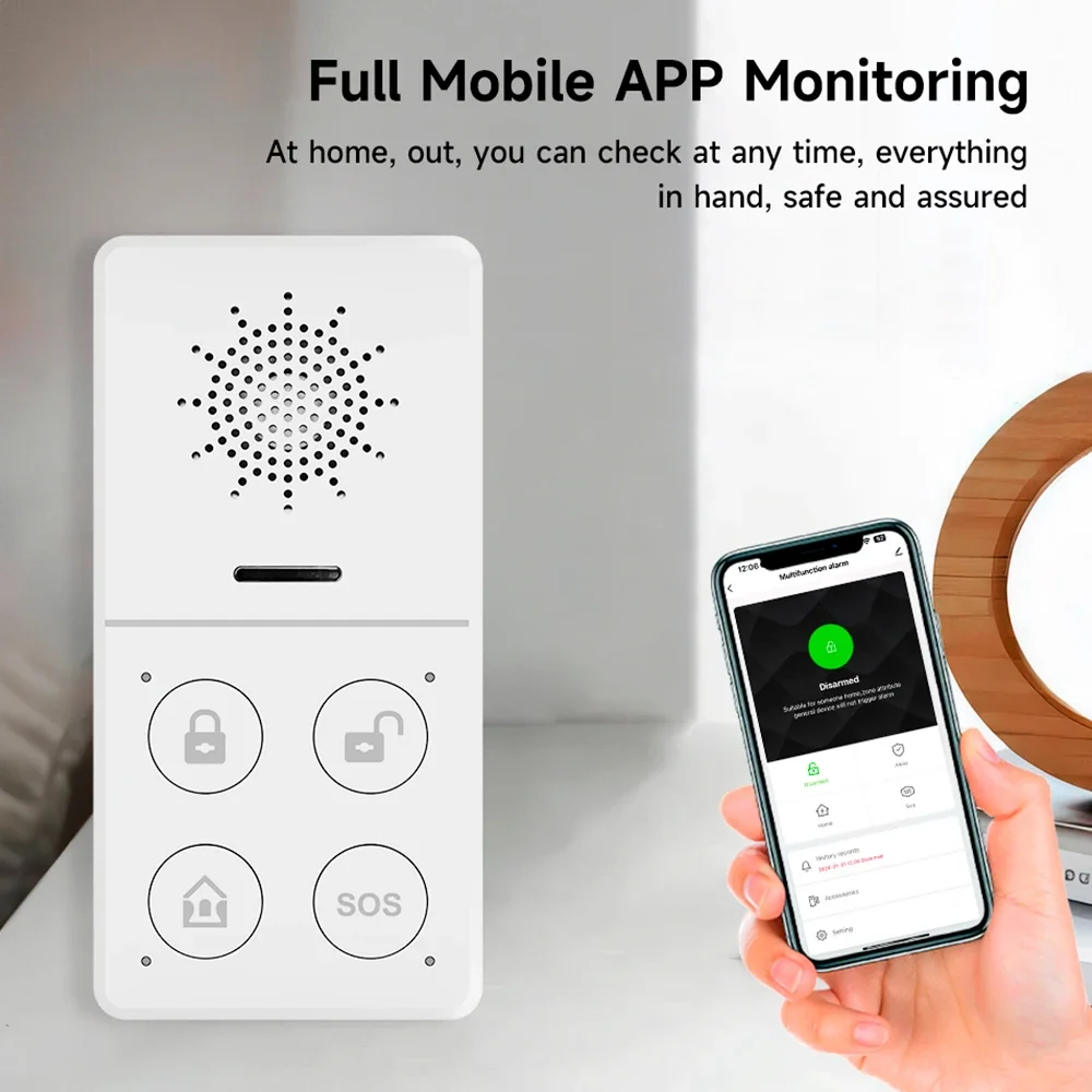 Tuya Wifi نظام إنذار ذكي 433M  - مراجعة Smart Home Automation Kit وسعره