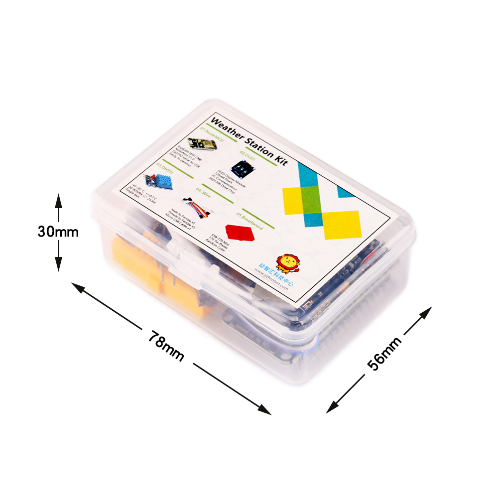 محطة الطقس ESP8266 DIY, مع درج - مراجعة Microcontroller Kit وسعره
