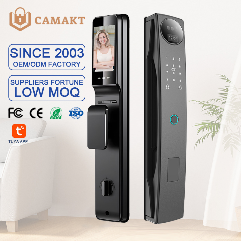 قفل باب ذكي CAMAKT Tuya مع كام - مراجعة Smart Door Lock Wifi وسعره