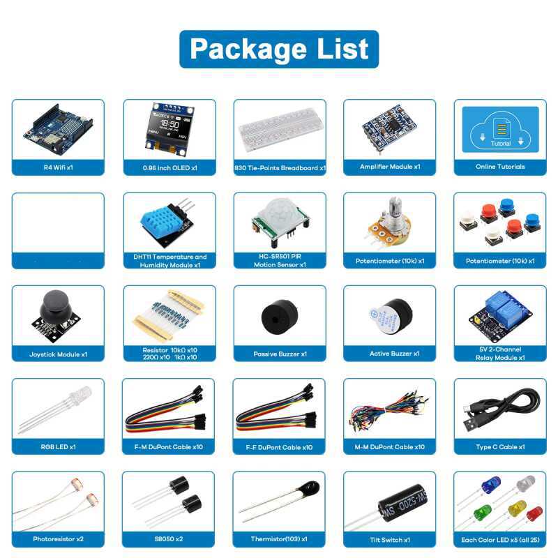مجموعة أدوات تطوير UNO R4 المت - مراجعة Sensor Kit Arduino وسعره