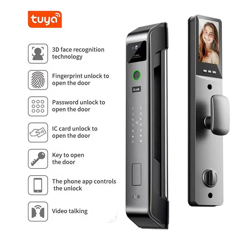 قفل باب ذكي روسي طراز 8560 يعم - مراجعة Smart Door Lock Wifi وسعره