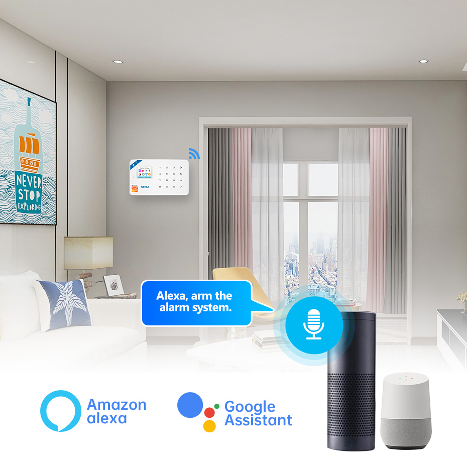 KERUI W181 لوحة نظام إنذار WIF - مراجعة Smart Home Automation Kit وسعره