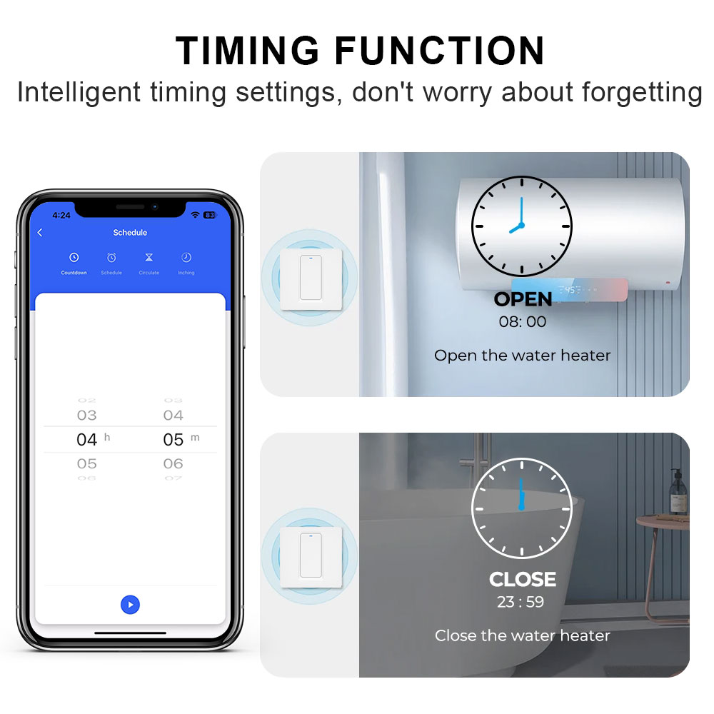 مفتاح سخان المياه الذكي/واي فا - مراجعة Smart Light Switch Wifi وسعره