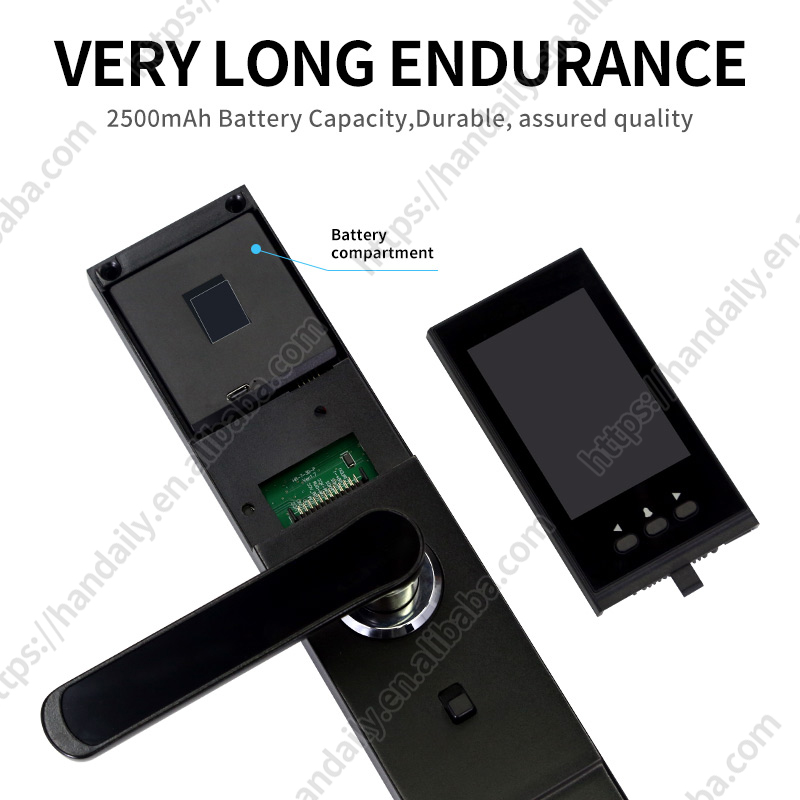 عالية الأمن بالجملة ثلاثية الأ - مراجعة Smart Door Lock Wifi وسعره