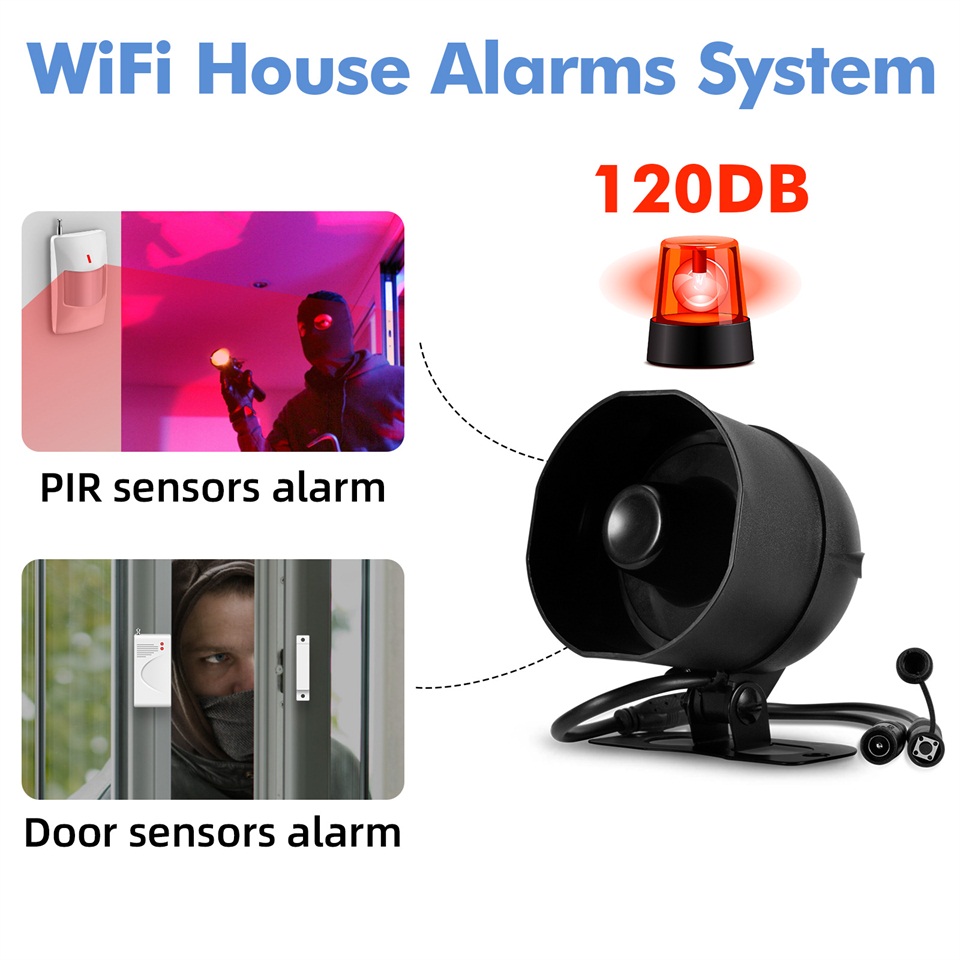 KERUI 120db نظام إنذار صفارة ا - مراجعة Smart Home Automation Kit وسعره