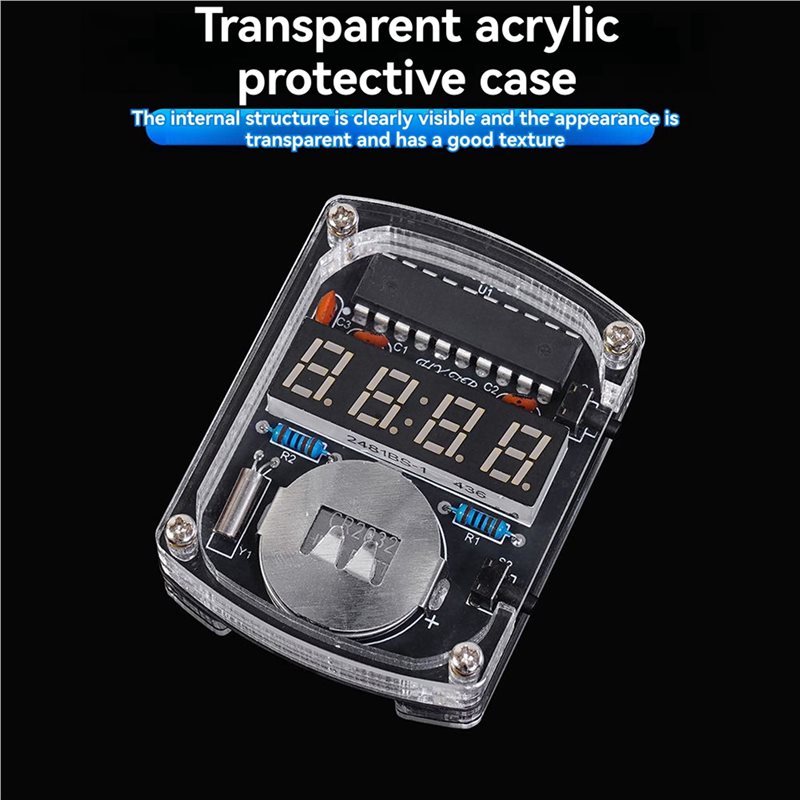 طقم ساعة إلكترونية LED للتركيب - مراجعة Electronics Project Kit وسعره
