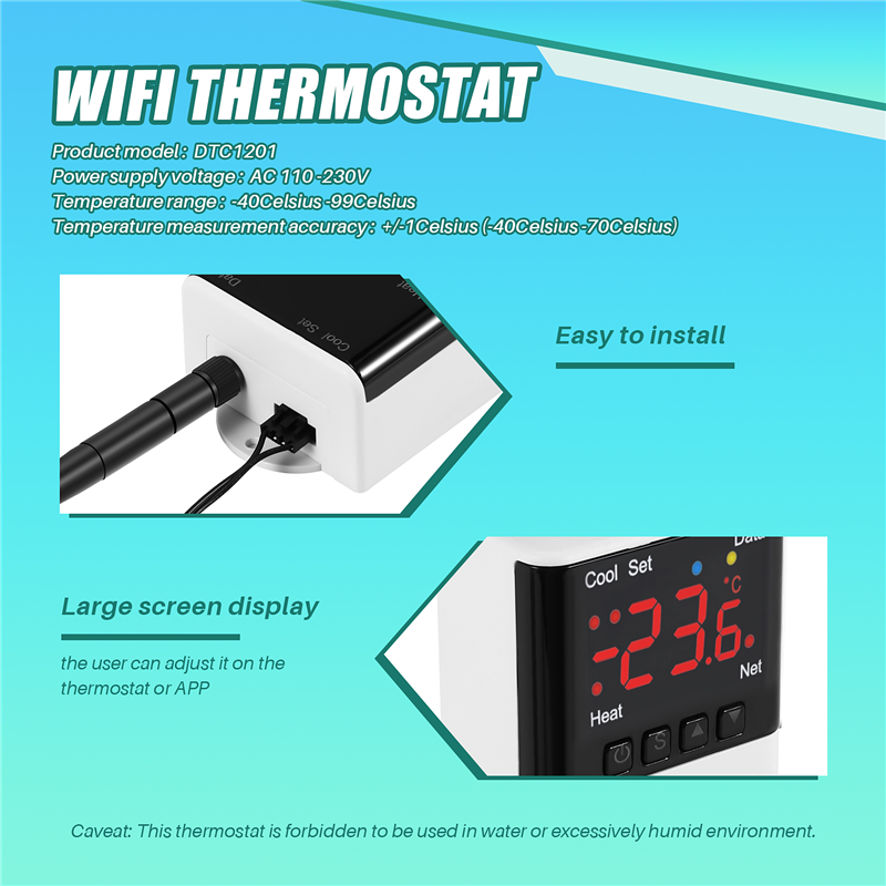لاسلكي واي فاي متحكم في درجة ا - مراجعة Wifi Thermostat وسعره