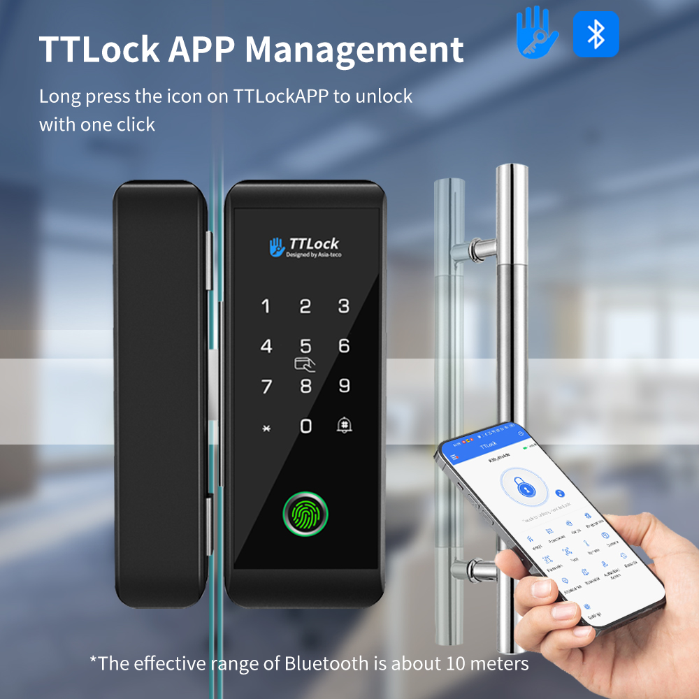 قفل زجاجي ذكي من TTLOCK مع خاص - مراجعة Smart Door Lock Wifi وسعره